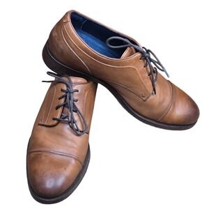 Cole‎ Haan Mens Tan Leather Cap Toe Oxford Dress Shoes Size 11